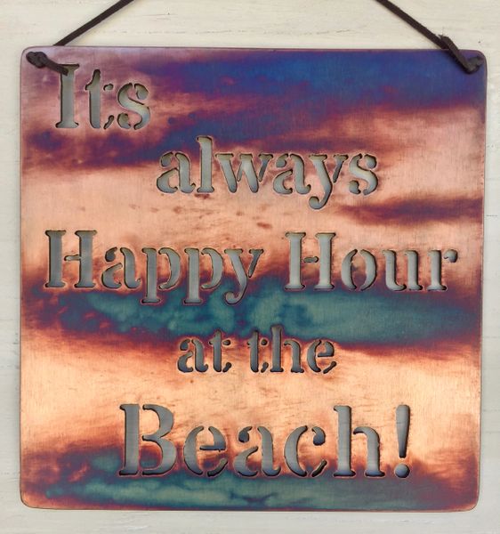 Quote series- "Its always happy hour at the beach"