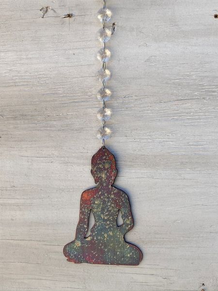 Hanging-Buddha with crystal strand