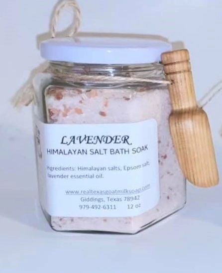 Himalayan Salt Bath Soaks with Lavender