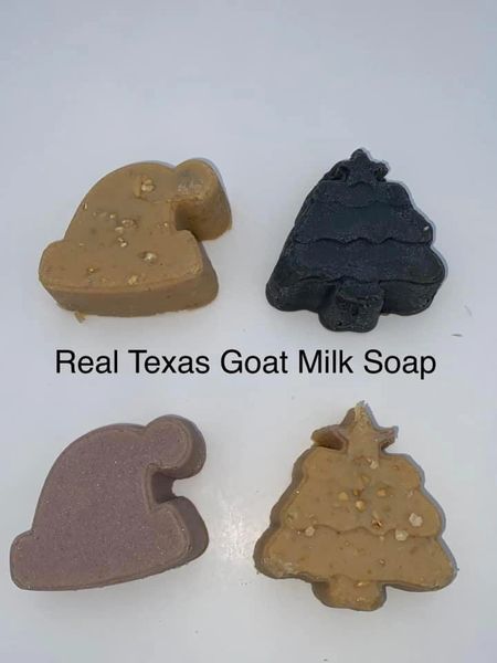 Christmas Shapes - goat milk soap