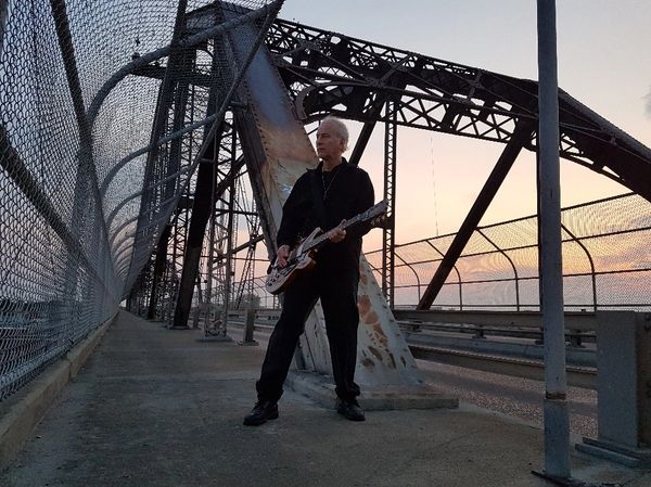 Musician and Mental Health Advocate Randy Rhythm on Arlington Bridge
sunrise in the pedestrian cage