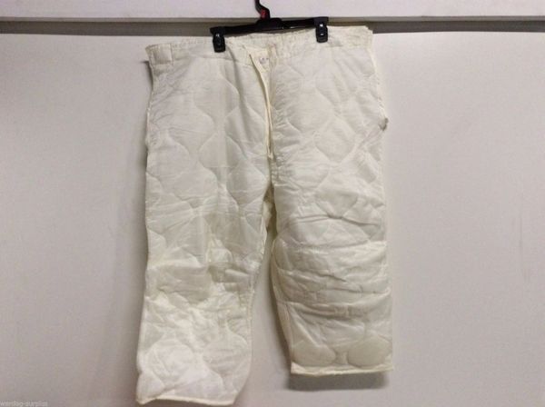 NEW USGI US MILITARY ARCTIC SNOW CAMO M-65 M65 TROUSERS Field Pant Liner L/R