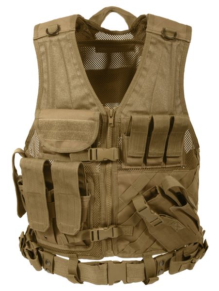 Cross Draw MOLLE Tactical Vest: Multiple Color Options | Wardog Surplus