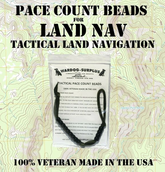 TACTICAL PACE COUNT RANGER BEADS LAND NAV HIKING HUNTING USGI VETERAN MADE  NEW