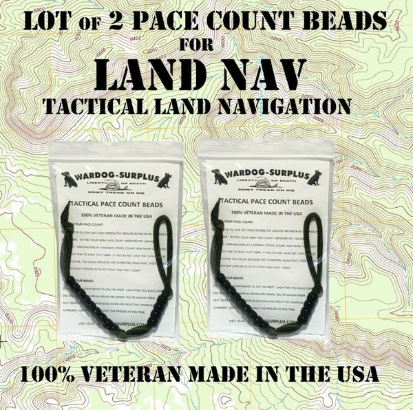 TACTICAL PACE COUNT RANGER BEADS LAND NAV HIKING HUNTING USGI VETERAN MADE  NEW