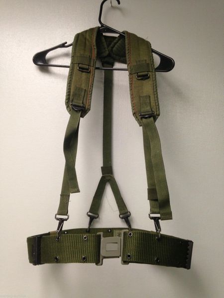 US LC2 Combat Belt Old Style - OD Green - Used