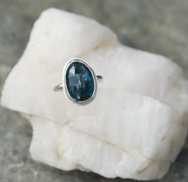 Teal Kyanite Ring