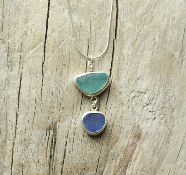 Sea Glass Double Necklace