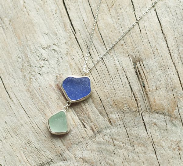 Double Sea Glass Necklace