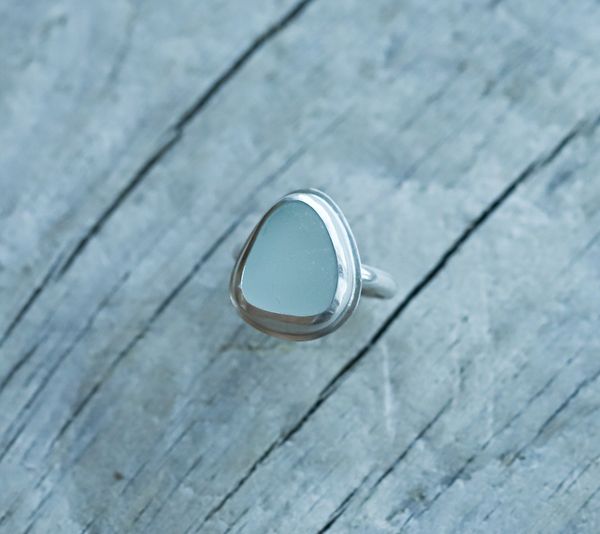 Seafoam Sea Glass Ring