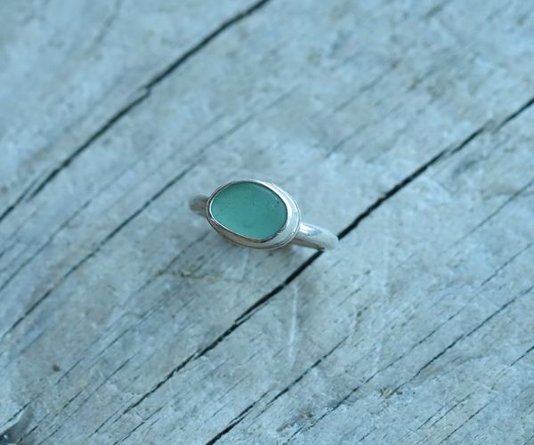 Blue sea hot sale glass ring