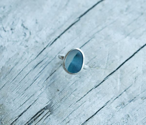 English Sea Glass Ring