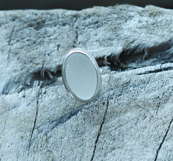 Frosted Sea Glass Ring