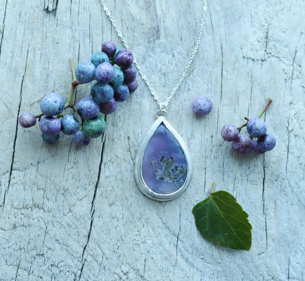 Purple Moss Agate Necklace