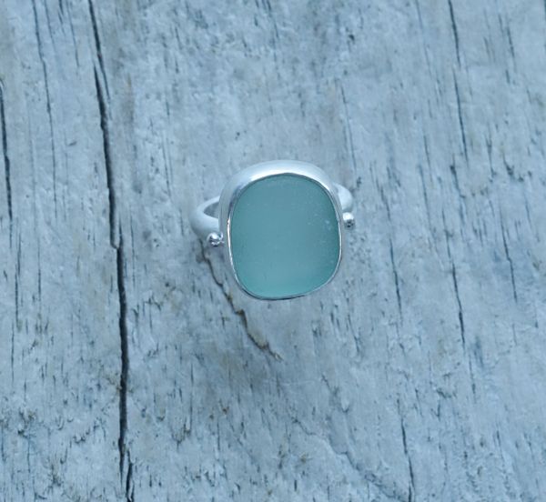 Seafoam Seaglass Ring