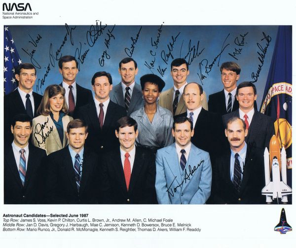 Space Shuttle Astronaut Candidate Litho - Class 12 (fully autographed) Contact for Price