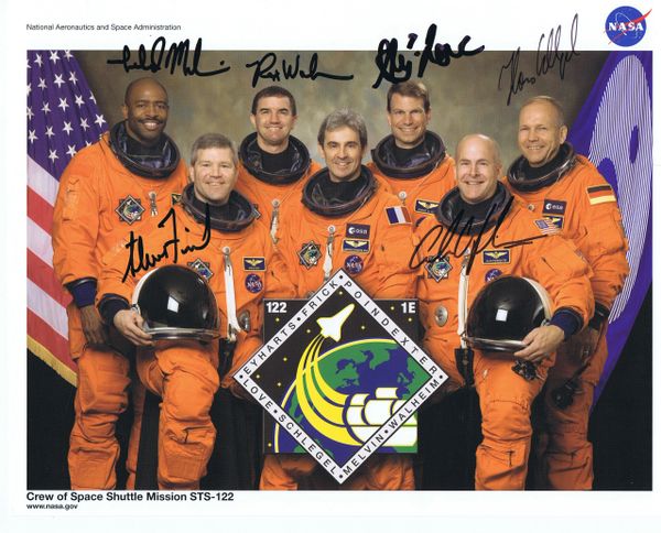 STS-122 Autographed Lithograph (Contact for Price)
