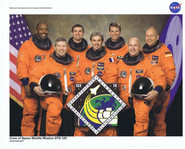 STS-122 Crew Lithograph **FREE SHIPPING** w/ Book Purchase
