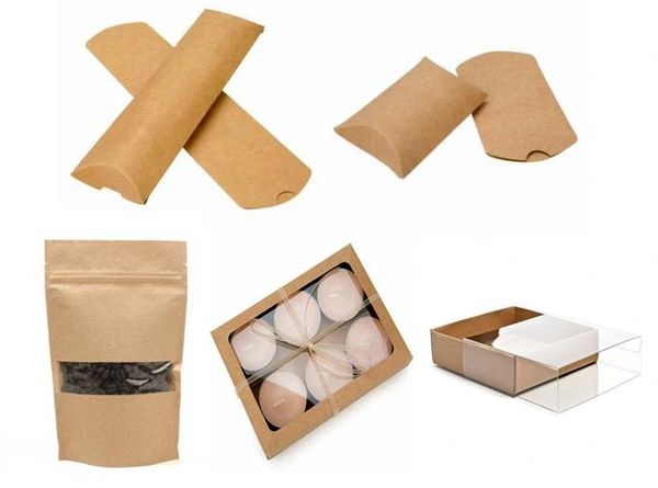 Kraft Pillow Boxes Bags Pouches Packaging Kingston Ontario Canada