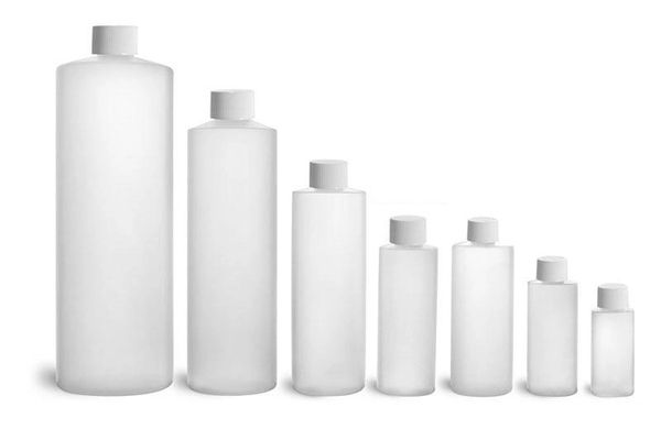 Cylinder HDPE Bottles 30 ml - 60 ml - 120 ml - 250 ml - 500 ml - 1 Litre - 4 Litre