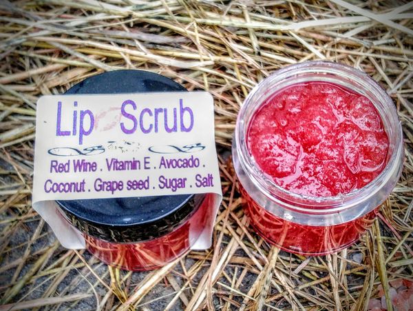 Natural Lip Scrub Kingston Ontario Canada With red wine