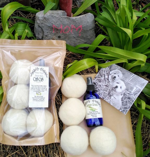 Mother's Day Gift - Dryer Ball Package with Farm Card