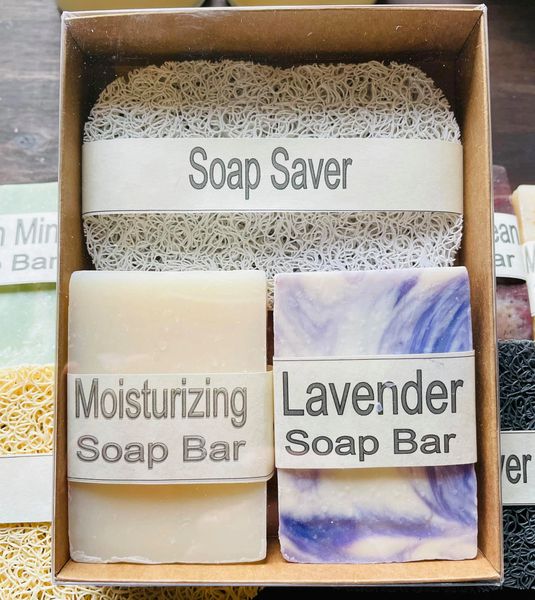 z - Soap Gift Boxes With Soap Saver - With Clear top - Shop Local