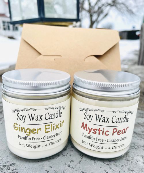 Candle Gift Set of 2 Soy Wax Candles Kingston Ontario Gifts