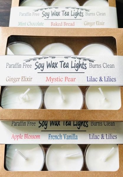 Tea Lights - Soy Wax Natural Tea Light Kingston Ontario Canada
