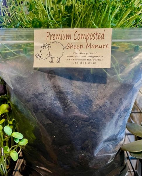 Sheep Manure - Premium Compost Sifted Small Bags Kingston Ontario Canada