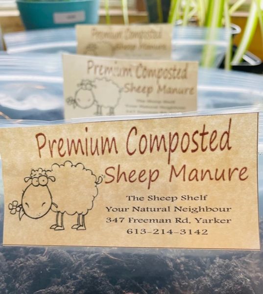 Sheep Manure Premium Compost Sifted Small Bags Kingston Ontario Soap