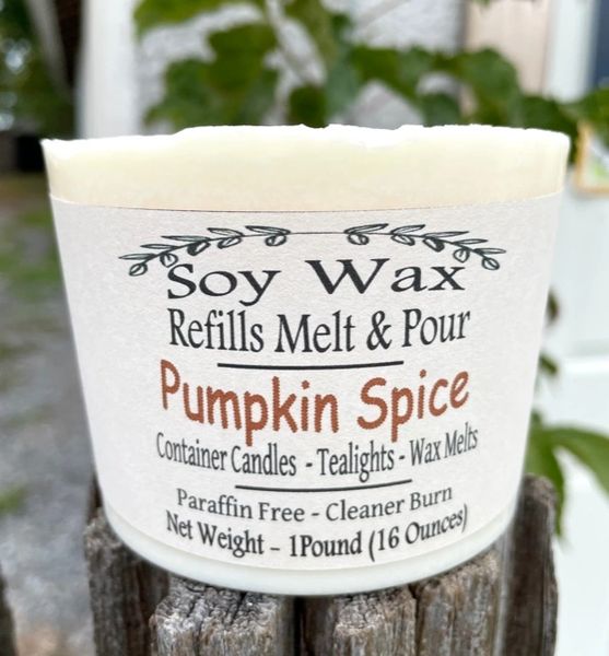 Candle Wax Refills for Jars - Tins - Wax Melt Cavities - Soy Wax Candle Refills Kingston Ontario Canada