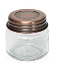 Glass Candle Jar With Copper Lid 6 Ounce - Ontario
