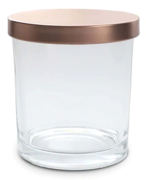 Candle Jar Transparent Include Lids - 10 Ounce Ontario - 12 Pack