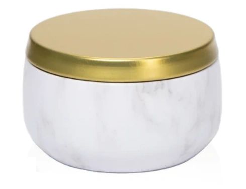 Marble Color Candle Tins 8 Oz with Lids - Ontario Canada