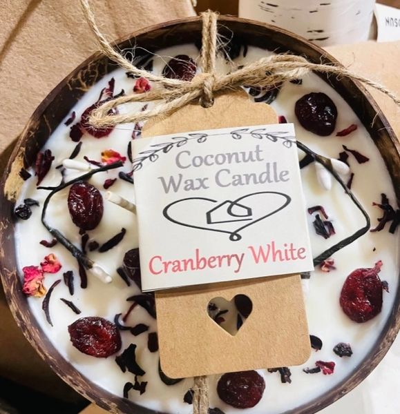 Cranberry Orange Candle Bowl - Orange Cranberry Gifts Ontario