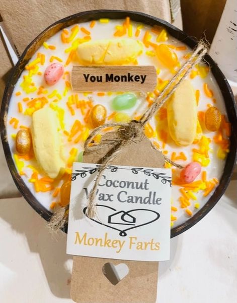 Monkey Farts Candle Bowls - Monkey Candles Kingston Ontario