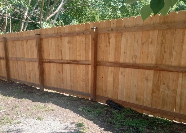 Prestained Fence