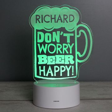 don't worry beer happy light