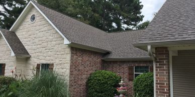 Gutters, reroofing, atlas shingles