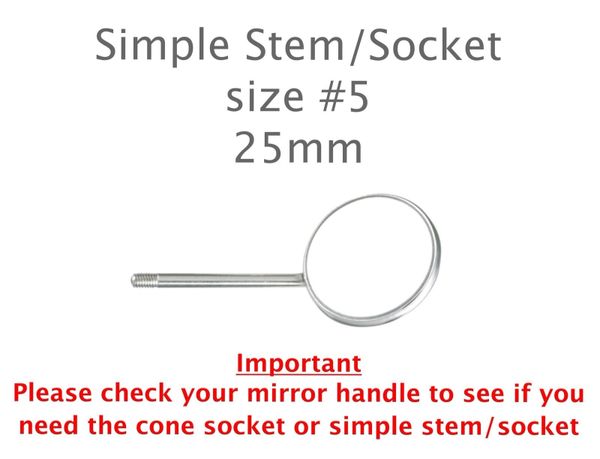 Mouth Mirrors - Simple Stem #5