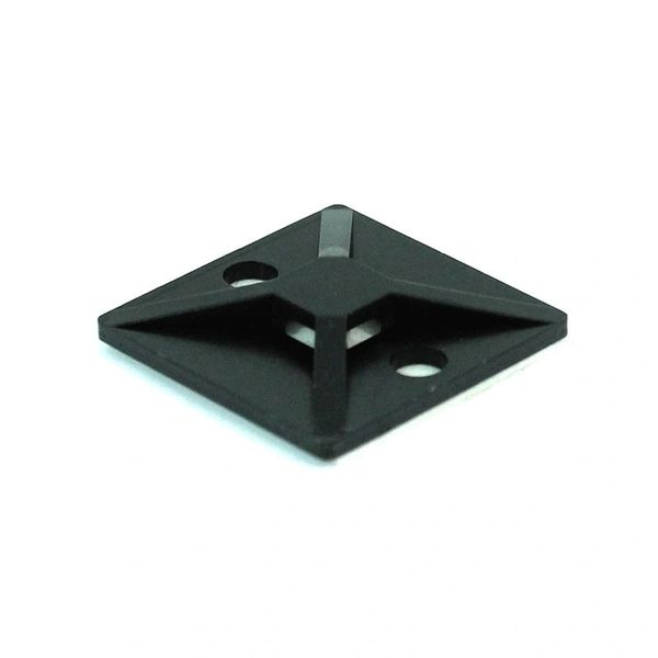 Cable Tie Mounting Base Black 4 WayAdhesive and 8 Screw ( Qty5)