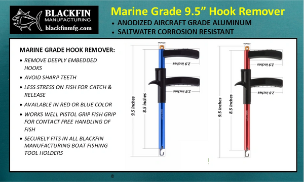 Fish Hook Remover - 9-1/2 Inch Long Pistol Grip
