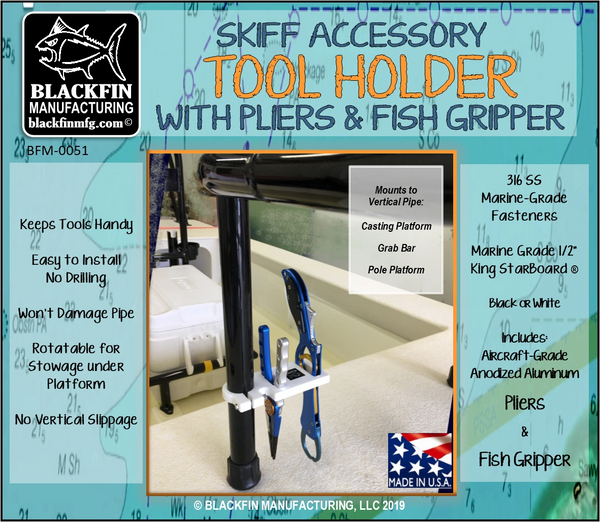FISHING TOOL HOLDER SKIFF CASTING PLATFORM MOUNT