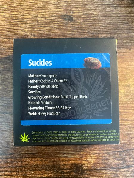 Suckles regs 10-12 seeds