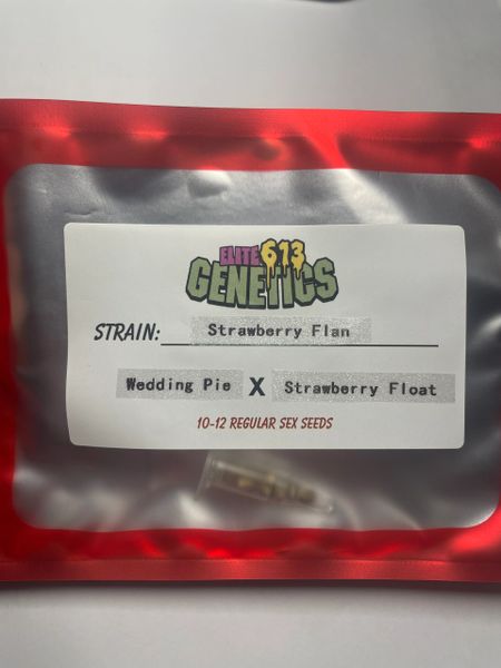 Strawberry flan