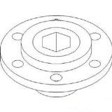 GFI1306358C1 Hub 6-bolt. Replaces OEM #1306358C1.