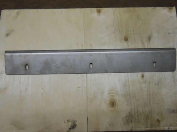 GFI10214 Wear Guard Stainless Steel. Poly Fender/Hood wear guard for 1000 series corn heads.