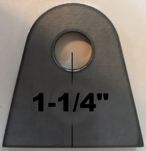 Medium Chassis Tab 1/2 Hole 3/16 Mild Steel Midwest Chassis Inc.
