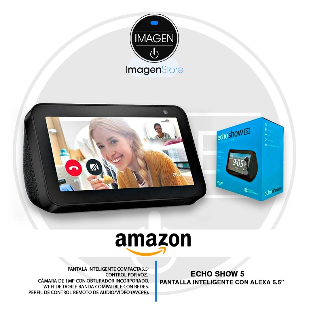 Echo Show 5 + cámara inteligente -  Alexa en Ecuador